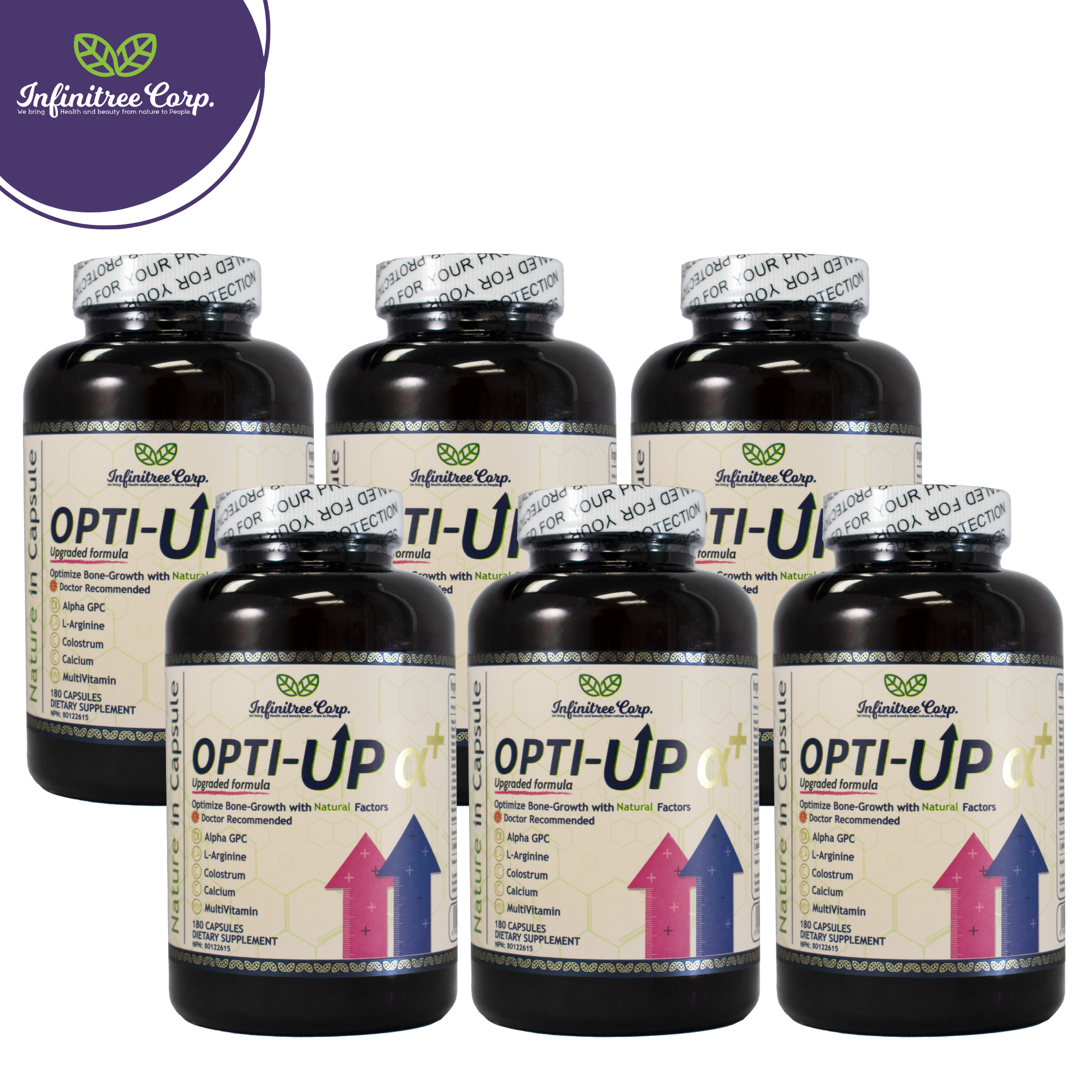 (Set of 6) Opti-Up Alpha Plus 180 Capsules