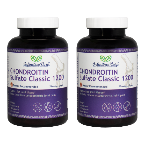 (Set of 2) Chondroitin Sulfate Classic 1200 120 Capsules