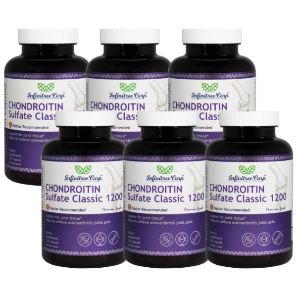 (Set of 6) Chondroitin Sulfate Classic 1200 120 Capsules